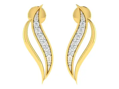Diamond locket set for Women 3D print model buy