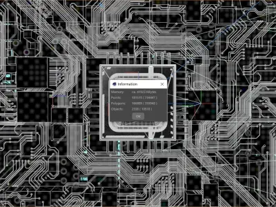  C4D Octane CPU chip core capacitance Scifi Circuit board 3D model