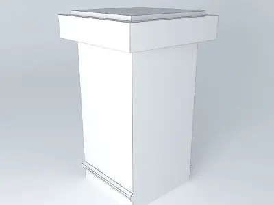 Station ticket Free 3D model