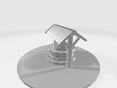 Well - clasic old well Free low-poly 3D model