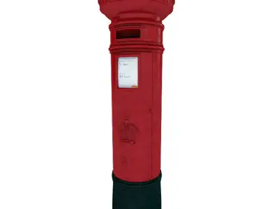 Royal Mail London Postbox 3D model