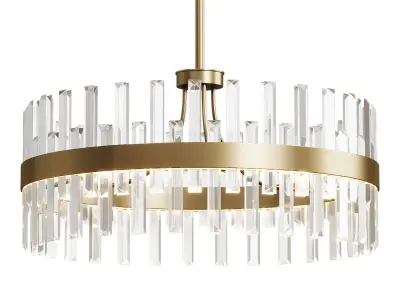 Bstack Modern Crystal Stripe Chandelier 3D model