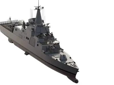 SOUTH KOREAN HEAVY FRIGATE 3D model