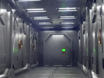 sci-fi set1 3D model