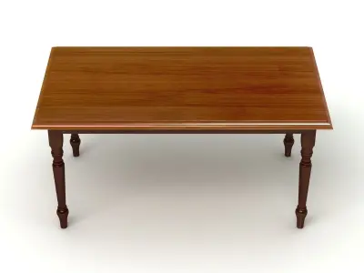 Woden Table 08 3D model