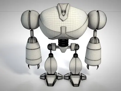 Yellow Robot 3D model