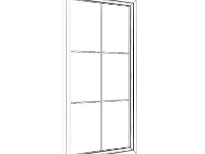 White Window 08 3D model