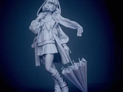 Perfect blue 3D print model