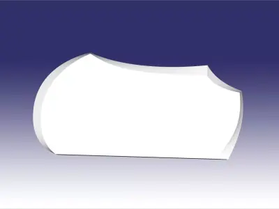 headstone cristal dbl 3D model