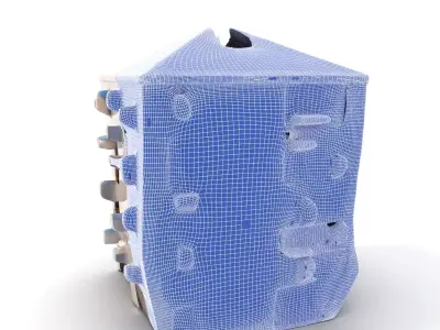 Modern Architectural Structure model pack Low-poly 3D model