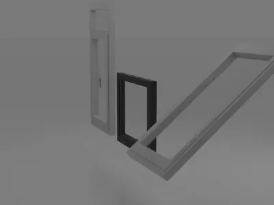 PBR Window Collection Free low-poly 3D model