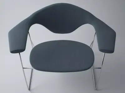 GUBI Masculo lounge chair 3D model