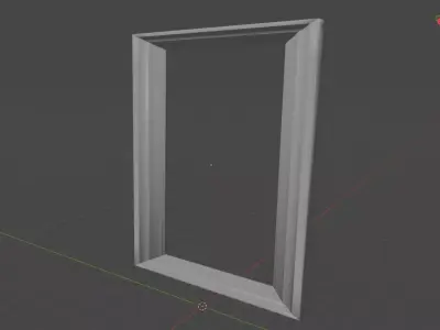 Simple low poly frame Low-poly 3D model