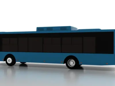 Bus Bogdan A70522 Low Low-poly 3D model