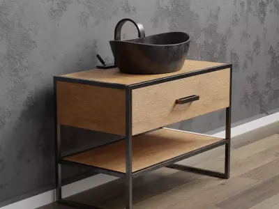Modern Bathroom Furniture Design Free 3D model