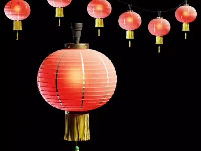 Chinese lantern 3D model 32