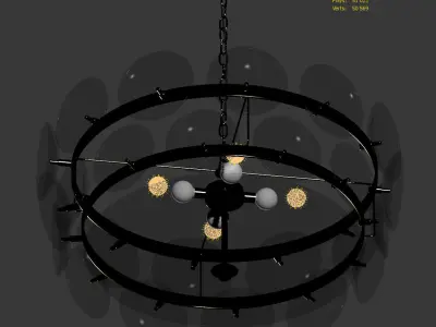 Lorenzo Chandelier by Soho Home 3D model