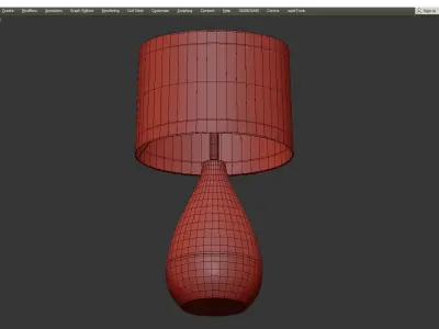  Elysian Table Lamp Low-poly 3D model