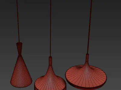 Vintage Pendant Light 3D model