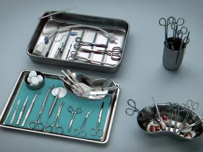  Surgical Instruments - Medical Equipment Collection 