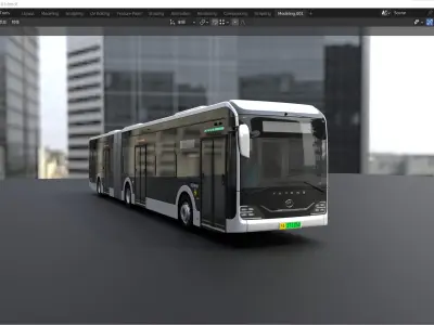 YUTONG U18 bus 3D model