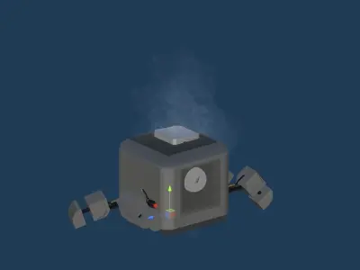 Low Poly Spider for SCi-Fi  Contents Low-poly 3D model