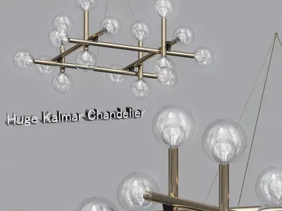 Huge Kalmar Chandelier 3D model