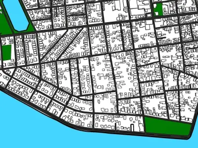 North Charleston city USA  Full City 3d model 3D model