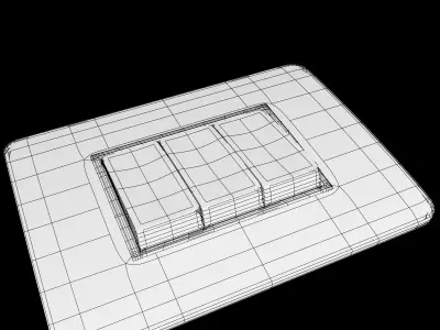 Curved Switch Board 3D model