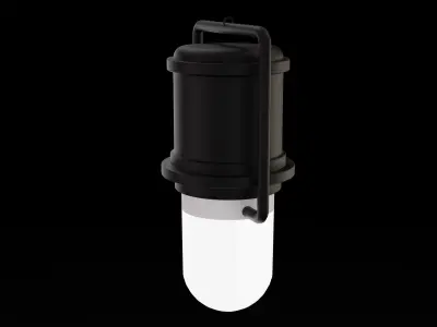 Classical interior and exterior street light and garden light Low-poly 3D model