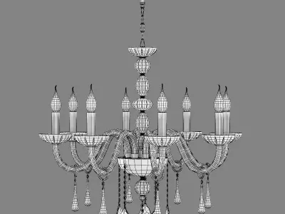722064 Crista Osgona Chandelier 3D model