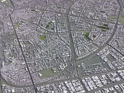 Ghaziabad Low-poly 3D model