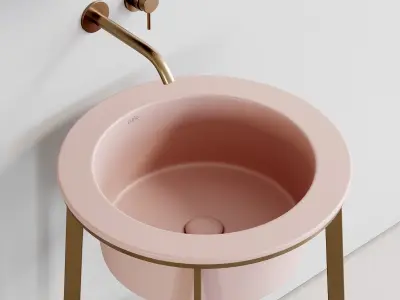 Ceramica Cielo Catino Tondo 2 Washbasin Low-poly 3D model