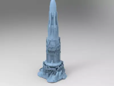 Arabian Sea Tower Sultans Tower 3D model