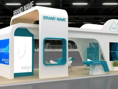 3d exhibition stand 3D model