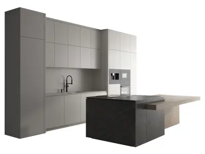 Kitchen set 02 3D model