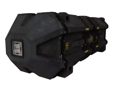 Cargo Box Low-poly 3D model