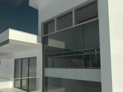 Louvre Curtain Wall Panel 3D model