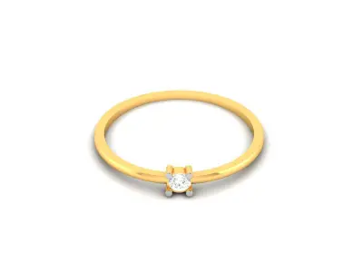 Diamond Ring For Women 3d Print Model 3D print model 5