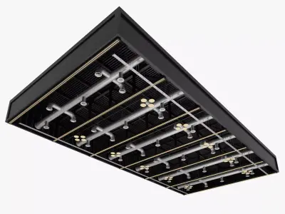 Ceiling Ventilation Pipes 22 3D model