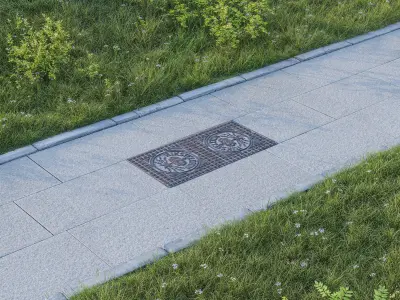 Manhole Cover Telephone Sweden Photoscan 3D model