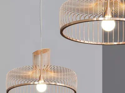 Wedding pendant lamp 3D model