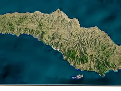 Sumba Island 3d model terrain 3D model