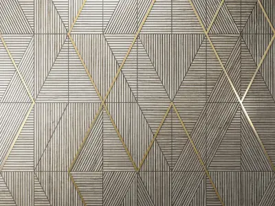 Decor wood panel   3D model