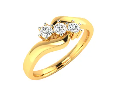 Women Ring  Render 3dm STL OBJ FBX Details 3D print model 43