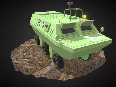 Armoured Vehicle Low-poly 3D model