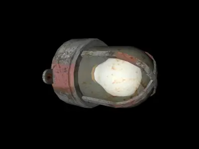 lamp roof and wall Low-poly 3D model