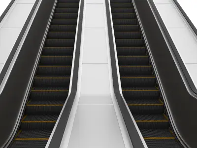 Escalator  Low-poly 3D model