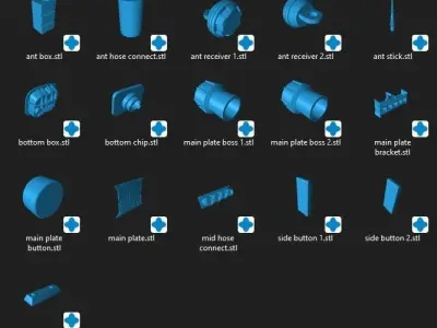 HOTH Trooper Backpack One12 Scale and Full Size Props 3D Files 3D print model