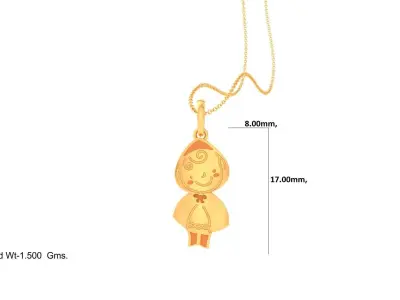 Kids Pendants 3dm STL OBJ FBX Renders Details 3D print model